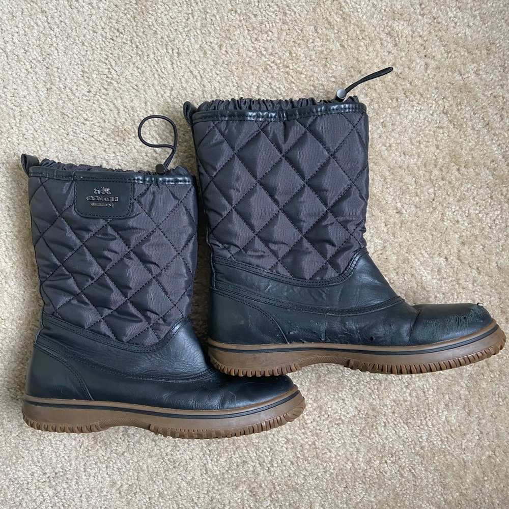 Coach Sparrow Women’s Navy Blue Winter Boots 7.5